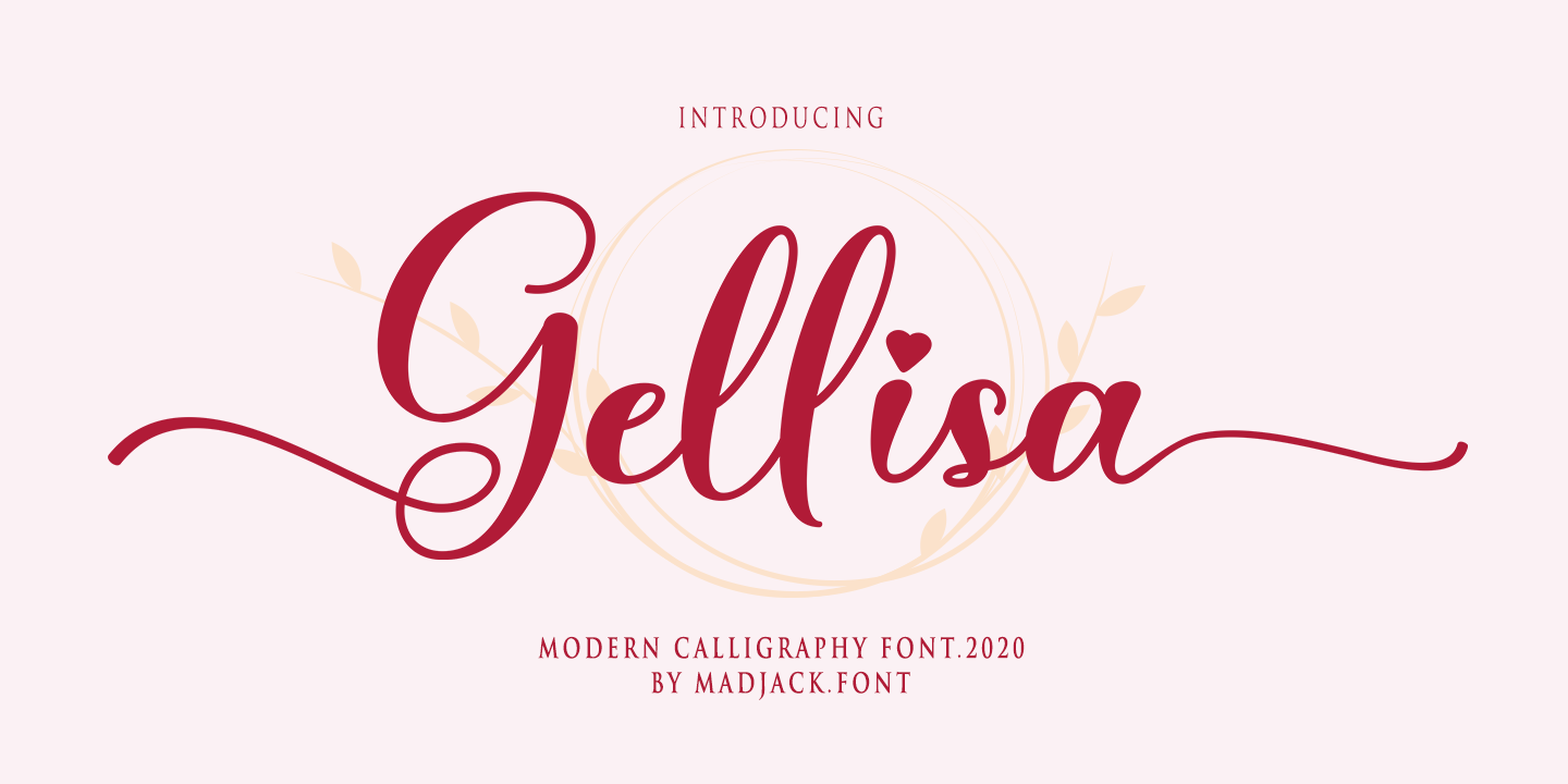 Font Gellisa Script